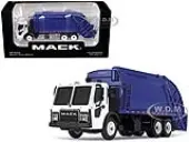Mack LR with McNeilus Rear Load Refuse Body Blue and White 1/87 Diecast Model by First Gear