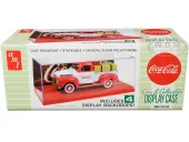 Collectible Display Show Case with Red Display Base and 4 ""Coca-Cola"" Display Backdrops for 1/24-1/25 Scale Model Cars and Model Kits by AMT