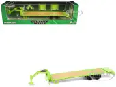 Gooseneck Trailer Lime Green with Red and White Conspicuity Stripes ""Hobby Exclusive"" Series 1/64 Diecast Model Car by Greenlight