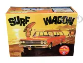 Skill 2 Model Kit 1965 Chevrolet Chevelle ""Surf Wagon"" with Two Surf Boards 4 in 1 Kit 1/25 Scale Model by AMT
