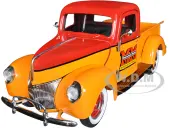 1940 Ford Pickup Truck ""Minneapolis Moline"" Orange and Red with Black Stripes 1/25 Diecast Model Car by SpecCast