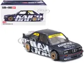 BMW M3 (E30) ""Kaido Works V1"" Dark Blue Metallic with Graphics (Designed by Jun Imai) ""Kaido House"" Special 1/64 Diecast Model Car by Mini GT