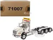 International HX620 Day Cab Tridem Tractor White ""Transport Series"" 1/50 Diecast Model by Diecast Masters