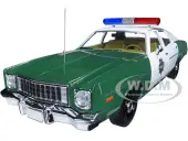 1975 Plymouth Fury Green and White ""Capitol City Police"" 1/18 Diecast Model Car by Greenlight