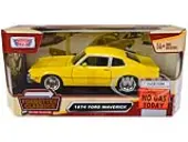 1974 Ford Maverick Yellow ""Forgotten Classics"" Series 1/24 Diecast Model Car by Motormax