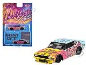 Nissan Skyline Kenmeri ""Liberty Walk"" RHD (Right Hand Drive) ""KUMA"" Light Blue and Yellow with Graphics Limited Edition 1/64 Diecast Model Car by Min