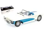 1955 LaSalle II Roadster Concept Convertible White and Blue Limited Edition to 999 pieces Worldwide 1/18 Model Car by Minichamps