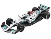 Mercedes-AMG W13 E Performance 63 George Russell ""Petronas"" Formula One F1 Belgian GP (2022) with Acrylic Display Case 1/18 Model Car by Spark