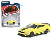 2021 Ford Mustang Mach 1 Grabber Yellow with Black Stripes ""Greenlight Muscle"" Series 27 1/64 Diecast Model Car by Greenlight