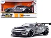 2016 Chevrolet Camaro Widebody 02 ""Bridgestone"" Silver ""Bigtime Muscle"" 1/24 Diecast Model Car by Jada