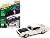 1969 Ford Torino Talladega Wimbledon White with Matt Black Hood ""Classic Gold Collection"" Series Limited Edition to 10548 pieces Worldwide 1/64 Dieca