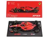 Ferrari SF-23 55 Carlos Sainz ""Formula One F1 World Championship"" (2023) with Display Case ""Formula Racing"" Series 1/43 Diecast Model Car by Bburago