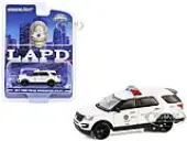 2017 Ford Police Interceptor Utility ""LAPD (Los Angeles Police Department) Bomb Detection K-9 Unit"" White ""Hobby Exclusive"" Series 1/64 Diecast Model