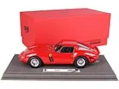 1962 Ferrari 250 GTO Rosso/Red with DISPLAY CASE Limited Edition to 300 pieces Worldwide 1/18 Model Car by BBR