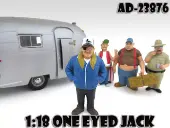 One Eyed Jack ""Trailer Park"" Figure For 118 Scale Diecast Model Cars by American Diorama