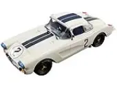 Chevrolet Corvette 2 Dick Thompson - Fred Windridge ""B.S. Cunningham"" 24 Hours of Le Mans (1960) 1/18 Model Car by Real Art Replicas
