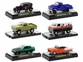 ""Auto-Thentics"" 6 piece Set Release 92 IN DISPLAY CASES Limited Edition 1/64 Diecast Model Cars by M2 Machines