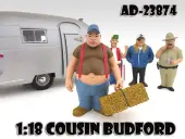 Cousin Budford ""Trailer Park"" Figure For 118 Scale Diecast Model Cars by American Diorama