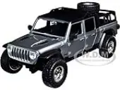 2020 Jeep Gladiator Pickup Truck Silver with Black Top ""Fast &amp; Furious"" Series 1/24 Diecast Model Car by Jada