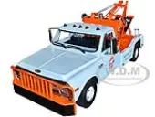 1969 Chevrolet C-30 Dually Wrecker Tow Truck ""Gulf Oil Welding Tire Collision"" Light Blue with Orange 1/18 Diecast Car Model by Greenlight