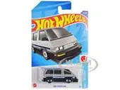 1986 Toyota Van Silver Metallic and Black with Stripes ""HW J-Imports"" Series Diecast Model Car by Hot Wheels
