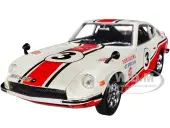 1970 Nissan Fairlady Z 432 RHD (Right Hand Drive) 3 Wimbledon White with Red and Black Stripes ""Yokohama GT Special"" Limited Edition to 5250 pieces W