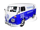 Volkswagen Type 2 (T1) Delivery Van Autohaus Sudekum ""Kundendienst"" Candy Blue and White 1/24 Diecast Model Car by Motormax