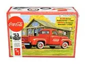 Skill 3 Model Kit 1953 Ford F-100 Pickup Truck ""Coca-Cola"" with Vending Machine and Dolly 1/25 Scale Model by AMT