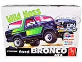 Skill 2 Model Kit Ford Bronco 4X4 ""Wild Hoss"" 1/25 Scale Model by AMT