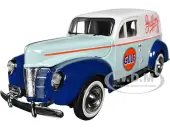 1940 Ford Sedan Delivery Light Blue and White ""Gulf Oil-Gulfpride"" ""Gulf Die-Cast Collection"" 1/24 Diecast Model Car by Motormax