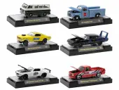 ""Auto-Thentics"" 6 piece Set Release 74 IN DISPLAY CASES Limited Edition to 8250 pieces Worldwide 1/64 Diecast Model Cars by M2 Machines