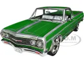 1965 Chevrolet El Camino Custom Calypso Green Metallic with Silver Graphics ""Southern Kings Customs"" Limited Edition to 210 pieces Worldwide 1/18 Die