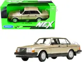 Volvo 240 GL Gold Metallic ""NEX Models"" 1/24 Diecast Model Car by Welly