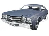 Doms Chevrolet Chevelle SS Matt Gray ""Fast &amp; Furious"" Movie 1/24 Diecast Model Car by Jada