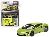 McLaren Artura Flux Green Metallic Limited Edition to 2040 pieces Worldwide 1/64 Diecast Model Car by Mini GT