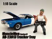 Musclemen ""Trucker Troy"" Figure For 118 Scale Models by American Diorama