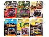 ""Street Freaks"" 2023 Set A of 6 Cars Release 2 1/64 Diecast Model Cars by Johnny Lightning