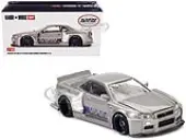 Nissan Skyline GT-R (R34) ""Kaido Works Shinjuku V1"" RHD (Right Hand Drive) Silver Metallic (Designed by Jun Imai) ""Kaido House"" Special 1/64 Diecast