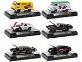 ""Detroit Muscle"" Set of 6 Cars IN DISPLAY CASES Release 65 Limited Edition 1/64 Diecast Model Cars by M2 Machines