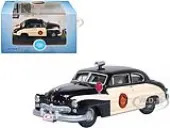 1949 Mercury Monarch Police Black and White ""Florida Highway Patrol"" 1/87 (HO) Scale Diecast Model Car by Oxford Diecast