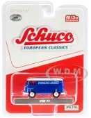 Volkswagen T1 Panel Bus ""Porsche Diesel"" Blue with White Top ""European Classics"" Series Limited Edition to 3600 pieces Worldwide 1/64 Diecast Model b