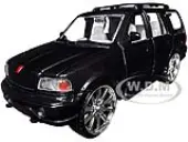 1998 Lincoln Navigator Black Metallic with White Interior ""Maxx Design"" ""American Classics"" Series 1/24 Diecast Model Car by Motormax