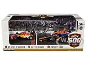 ""108th Indianapolis 500"" (2024) Podium Set of 3 IndyCars 1/64 Diecast Model Cars by Greenlight