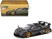 Pagani Imola Grigio Knockhill Gray Metallic with Matt Black Top ""Global64"" Series 1/64 Diecast Model by Tarmac Works