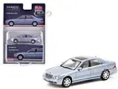 Mercedes-Benz S-Class Horizon Blue Metallic ""Global64"" Series 1/64 Diecast Model by Tarmac Works