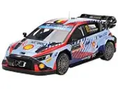 Hyundai i20 N Rally1 Hybrid 11 Thierry Neuville - Martijn Wydaeghe ""Hyundai Shell Mobis WRT""  Winner WRC ""Monte Carlo Rally"" (2024) 1/18 Model Car by