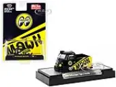 1960 Volkswagen Type 2 Pickup Truck ""Mooneyes"" Black and Yellow Limited Edition to 6050 pieces Worldwide 1/64 Diecast Model Car by M2 Machines