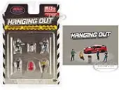 ""Hanging Out"" 6 piece Diecast Figure Set (4 Figures 1 Seat 1 Barrel) Limited Edition to 3600 pieces Worldwide 1/64 Scale Models by American Diorama