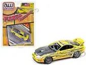 1997 Toyota Supra Yellow with Manga Art Style Graphics Limited Edition to 4800 pieces Worldwide ""Manga Racing"" Series 1/64 Diecast Model Car by Auto