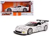 2005 Chevrolet Corvette C6-R 3 Olivier Beretta - Oliver Gavin ""Compuware"" White ""Bigtime Muscle"" 1/24 Diecast Model Car by Jada